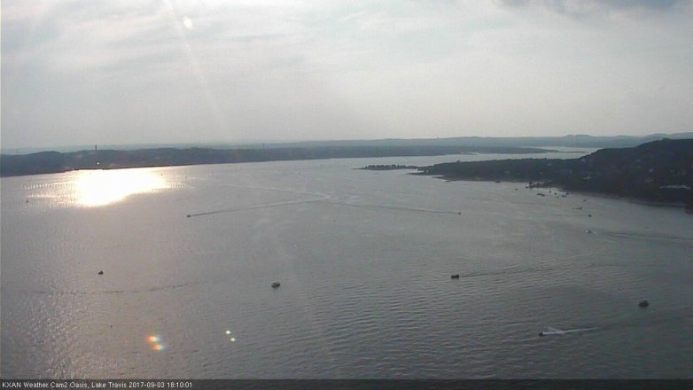 Lake Travis webcam, September 3, 2017 5:20 PM CT