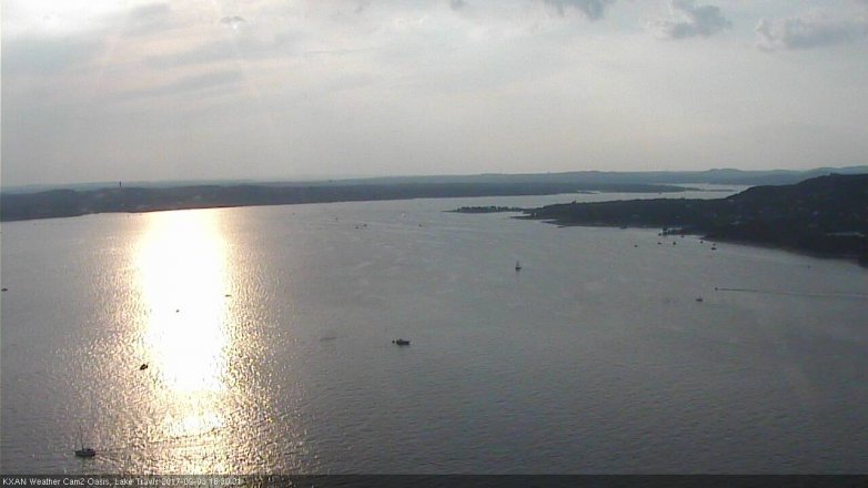 Lake Travis webcam, September 3, 2017 5:35 PM CT