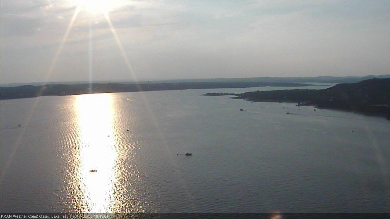 Lake Travis webcam, September 3, 2017 6:15 PM CT