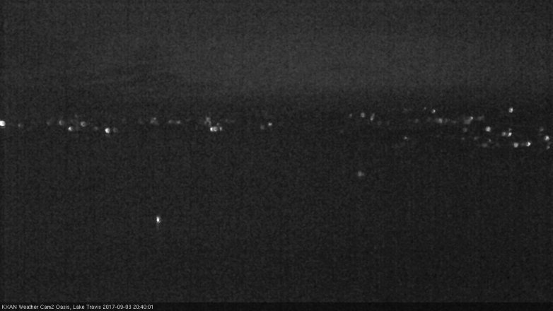 Lake Travis webcam, September 3, 2017 8:10 PM CT