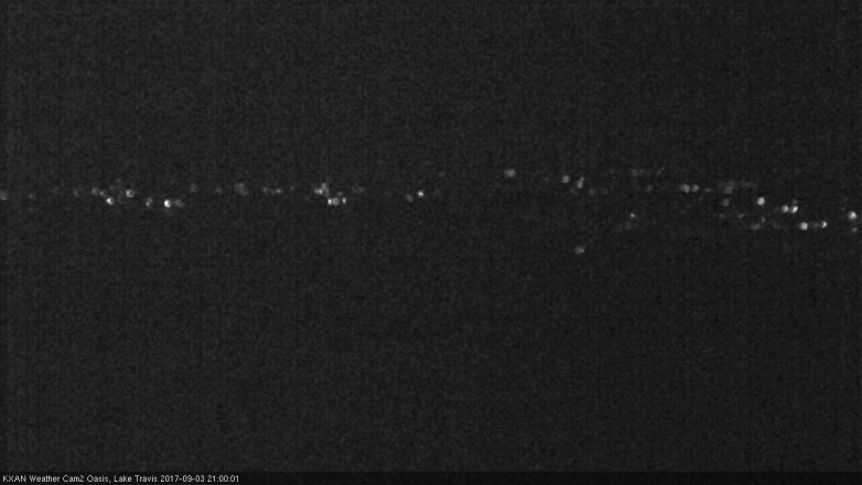 Lake Travis webcam, September 3, 2017 8:30 PM CT