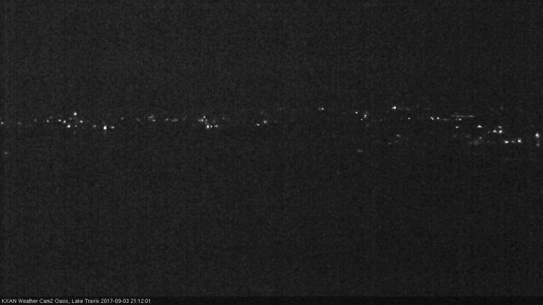 Lake Travis webcam, September 3, 2017 8:40 PM CT