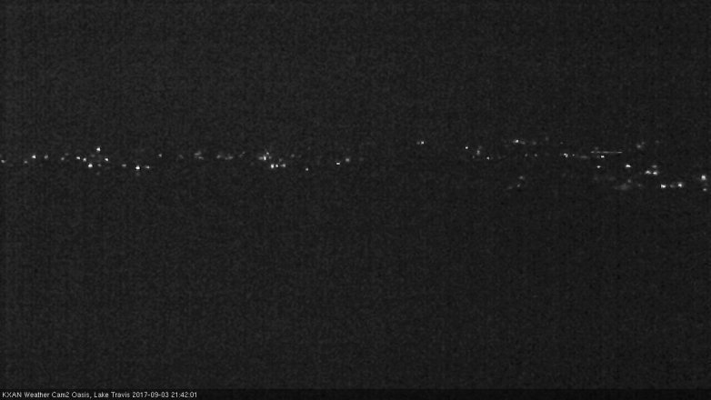 Lake Travis webcam, September 3, 2017 8:45 PM CT