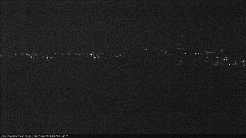 Lake Travis webcam, September 3, 2017 8:50 PM CT