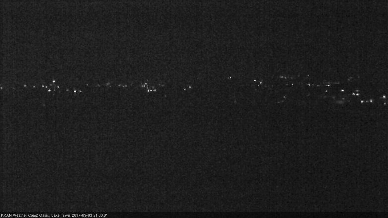 Lake Travis webcam, September 3, 2017 9:00 PM CT