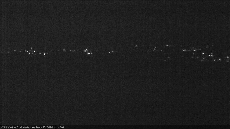 Lake Travis webcam, September 3, 2017 9:05 PM CT