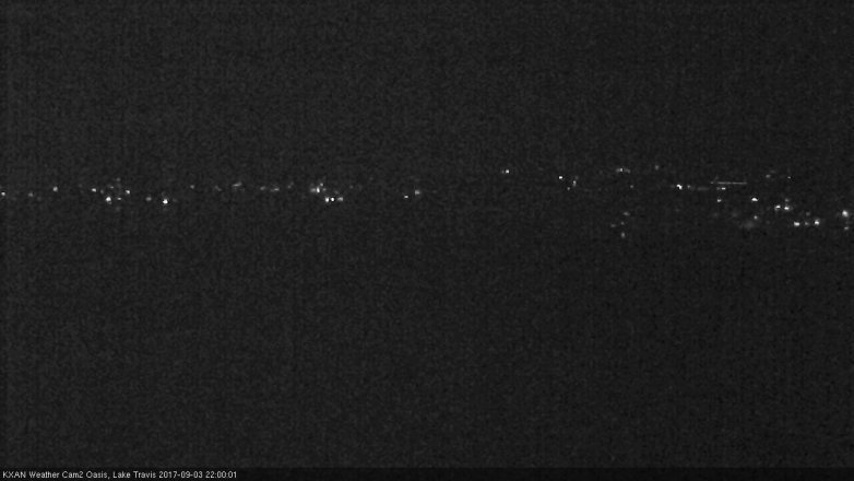 Lake Travis webcam, September 3, 2017 9:10 PM CT