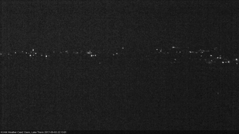 Lake Travis webcam, September 3, 2017 9:20 PM CT