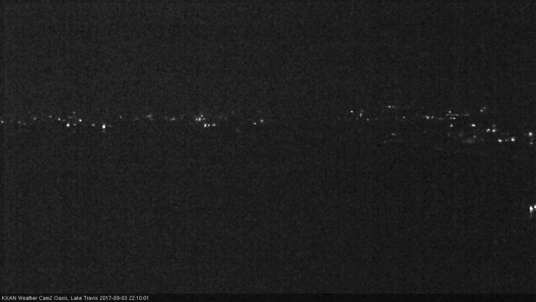 Lake Travis webcam, September 3, 2017 9:35 PM CT
