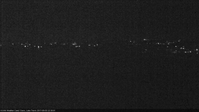Lake Travis webcam, September 3, 2017 9:45 PM CT