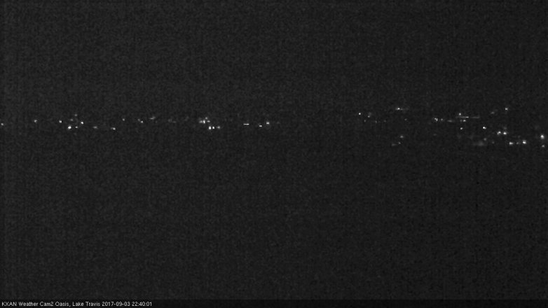 Lake Travis webcam, September 3, 2017 9:55 PM CT