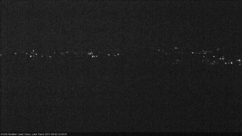 Lake Travis webcam, September 3, 2017 10:00 PM CT