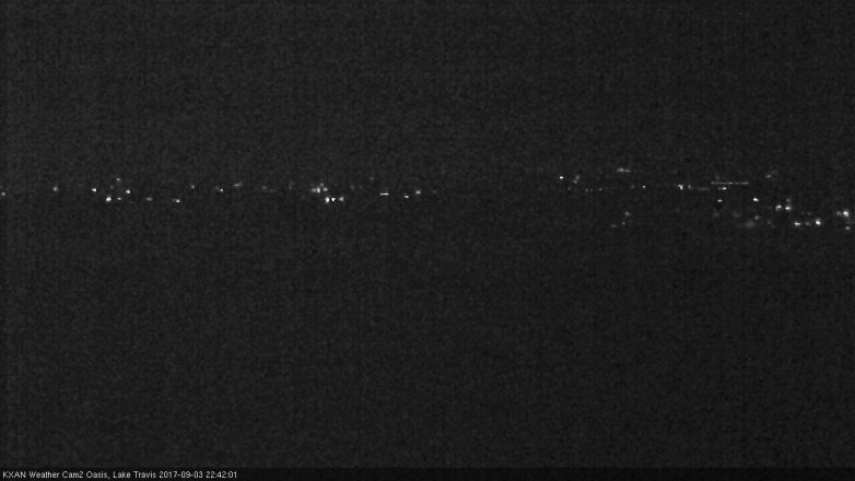 Lake Travis webcam, September 3, 2017 10:05 PM CT