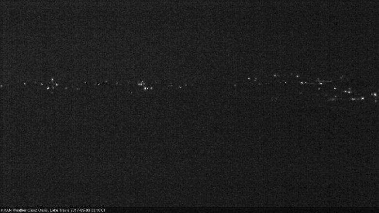 Lake Travis webcam, September 3, 2017 10:25 PM CT