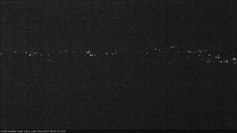 Lake Travis webcam, September 3, 2017 10:40 PM CT