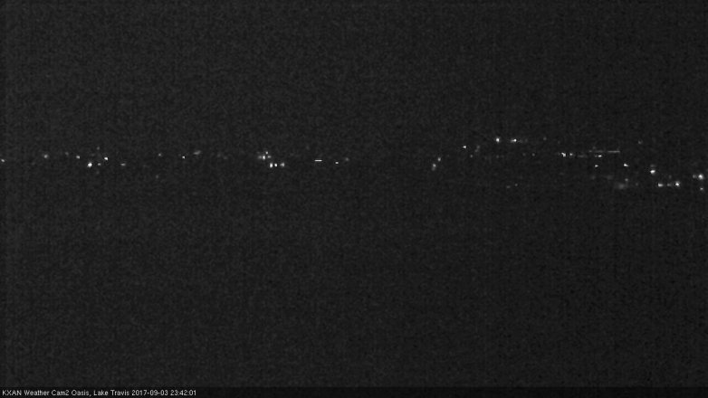 Lake Travis webcam, September 3, 2017 10:45 PM CT