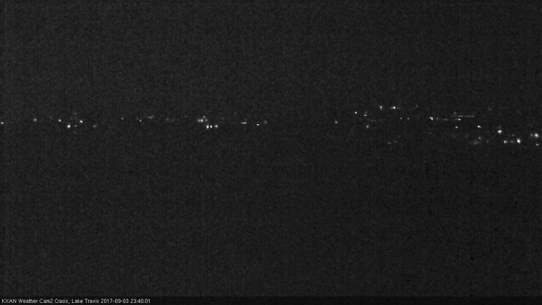 Lake Travis webcam, September 3, 2017 10:50 PM CT