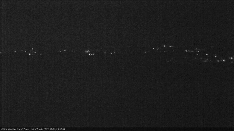 Lake Travis webcam, September 3, 2017 10:55 PM CT