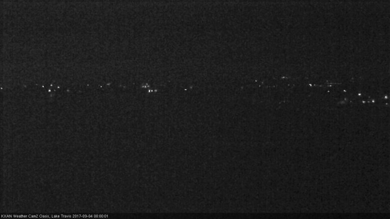 Lake Travis webcam, September 3, 2017 11:10 PM CT