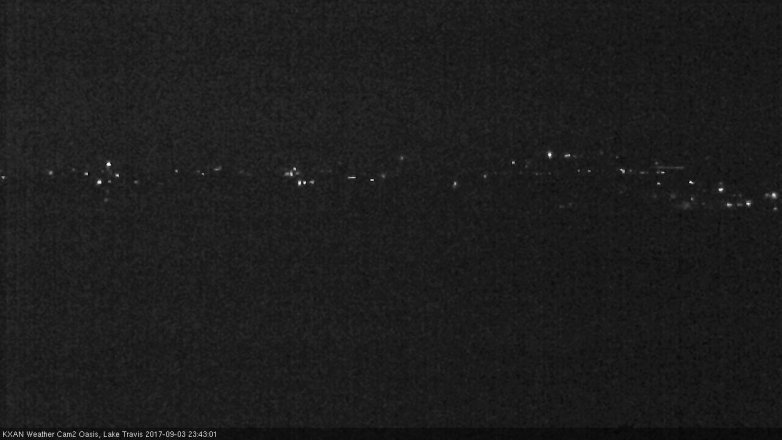 Lake Travis webcam, September 3, 2017 11:15 PM CT