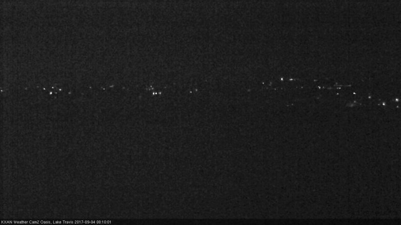 Lake Travis webcam, September 3, 2017 11:25 PM CT