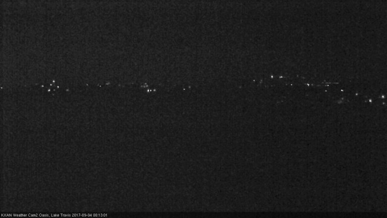 Lake Travis webcam, September 3, 2017 11:30 PM CT