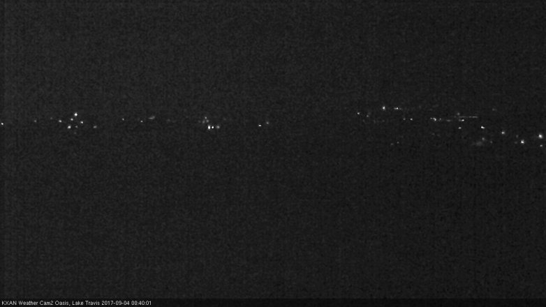 Lake Travis webcam, September 3, 2017 11:45 PM CT