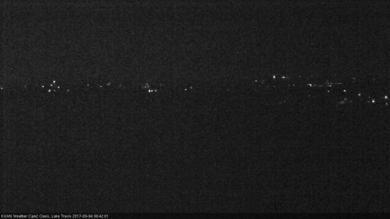 Lake Travis webcam, September 3, 2017 11:55 PM CT