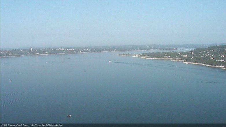 Lake Travis webcam, September 4, 2017 9:00 AM CT
