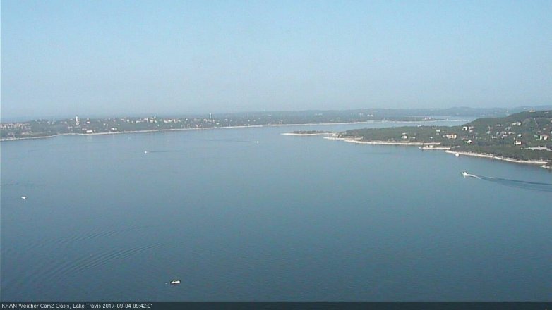Lake Travis webcam, September 4, 2017 9:10 AM CT