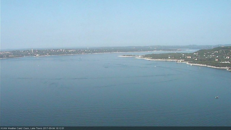 Lake Travis webcam, September 4, 2017 9:20 AM CT