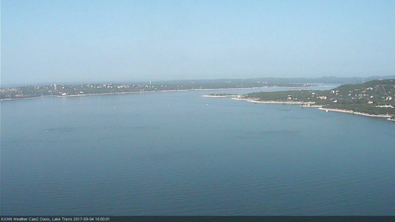 Lake Travis webcam, September 4, 2017 9:25 AM CT