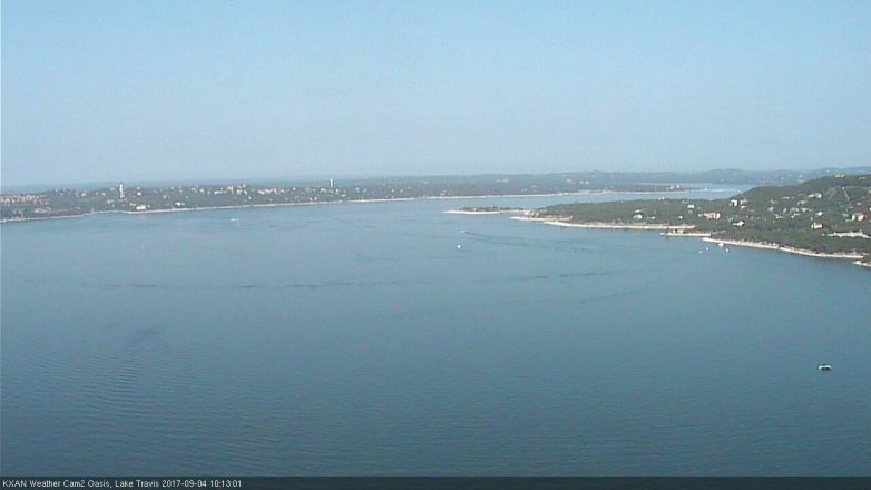 Lake Travis webcam, September 4, 2017 9:30 AM CT