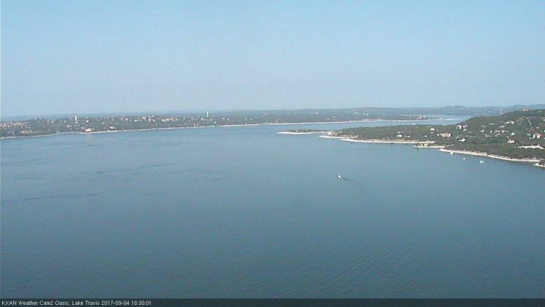 Lake Travis webcam, September 4, 2017 9:35 AM CT