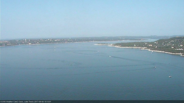 Lake Travis webcam, September 4, 2017 9:40 AM CT