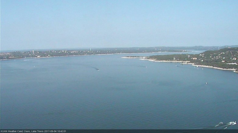 Lake Travis webcam, September 4, 2017 9:50 AM CT