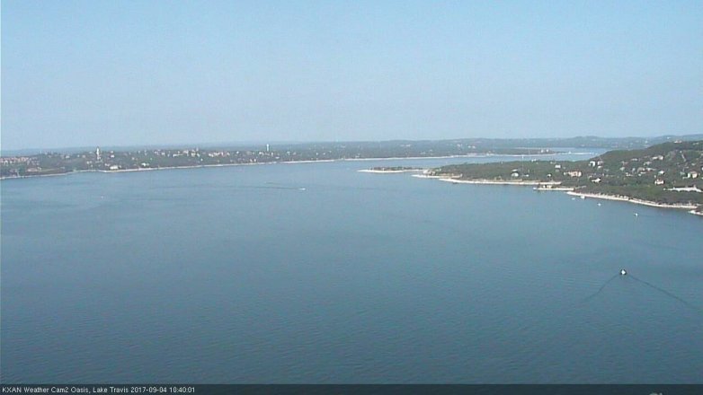 Lake Travis webcam, September 4, 2017 9:55 AM CT