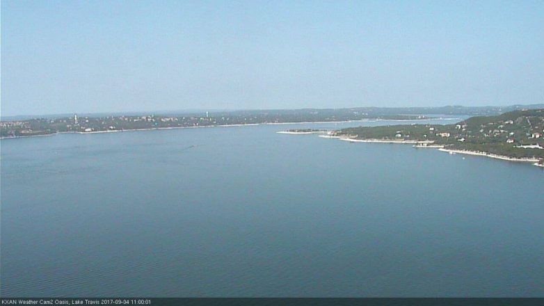 Lake Travis webcam, September 4, 2017 10:10 AM CT