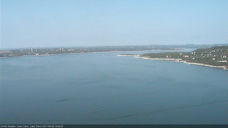 Lake Travis webcam, September 4, 2017 10:15 AM CT