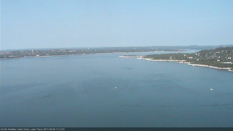 Lake Travis webcam, September 4, 2017 10:30 AM CT