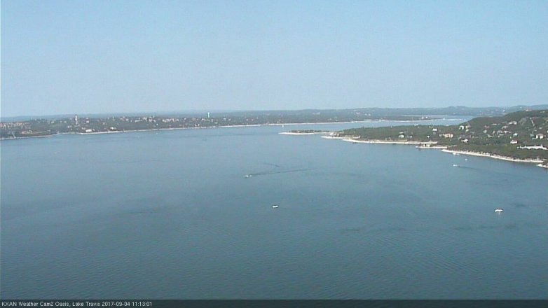 Lake Travis webcam, September 4, 2017 10:40 AM CT