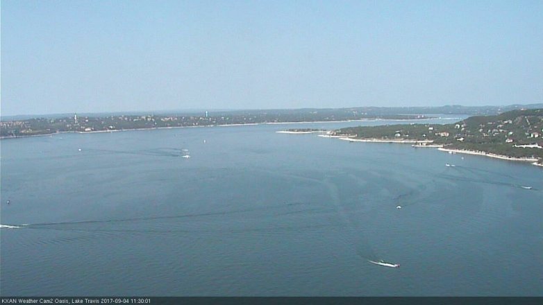 Lake Travis webcam, September 4, 2017 10:50 AM CT