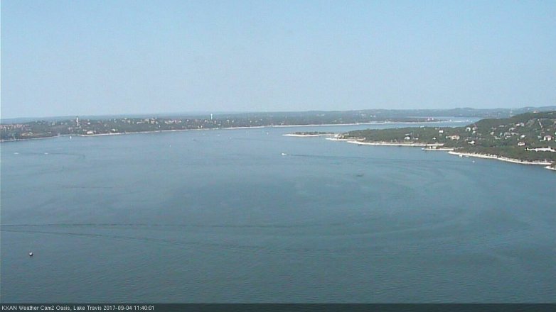 Lake Travis webcam, September 4, 2017 10:55 AM CT