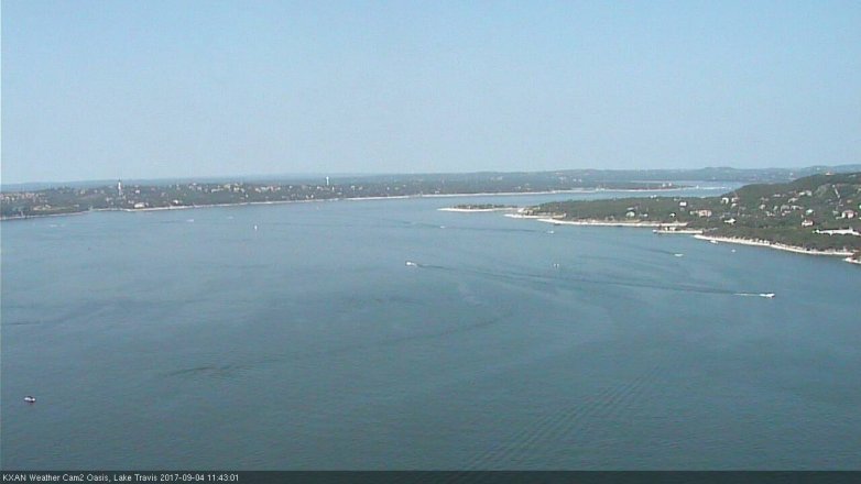 Lake Travis webcam, September 4, 2017 11:10 AM CT