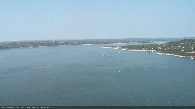 Lake Travis webcam, September 4, 2017 11:20 AM CT
