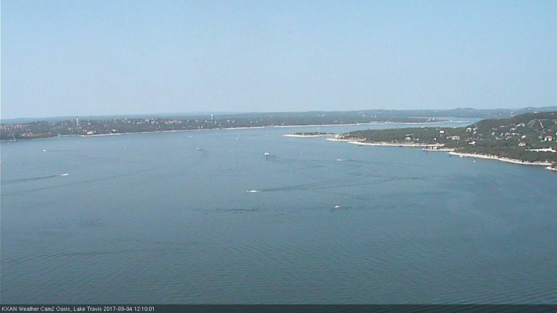Lake Travis webcam, September 4, 2017 11:40 AM CT