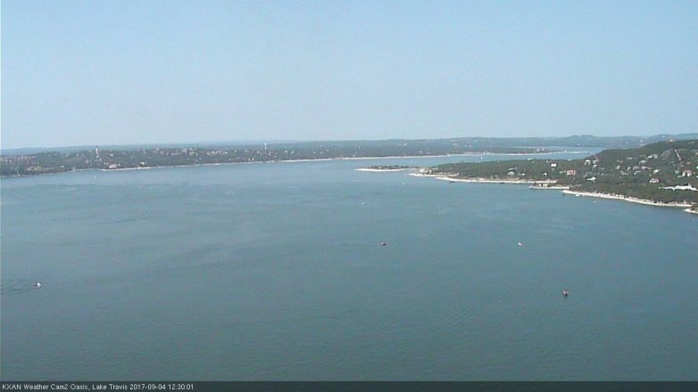 Lake Travis webcam, September 4, 2017 11:55 AM CT