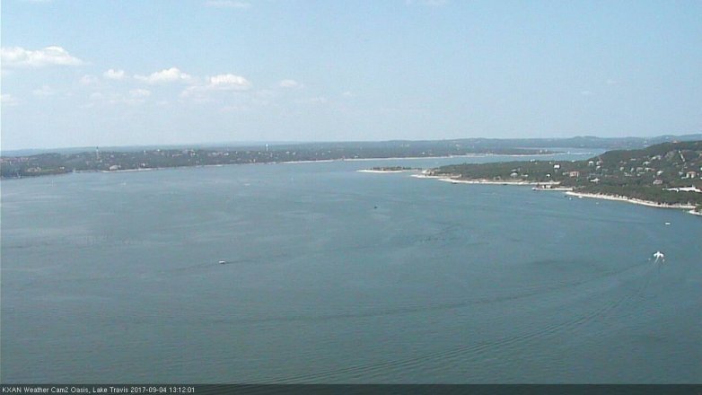 Lake Travis webcam, September 4, 2017 12:25 PM CT