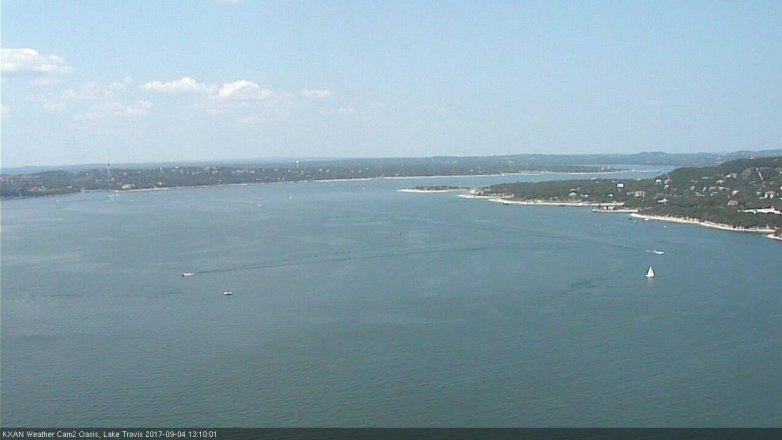 Lake Travis webcam, September 4, 2017 12:35 PM CT