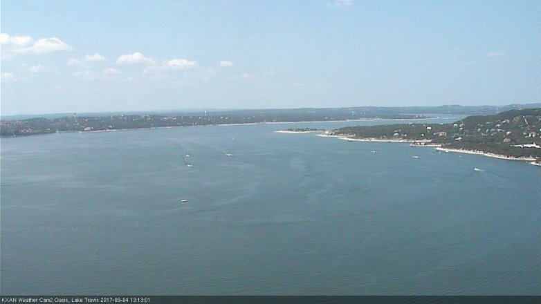 Lake Travis webcam, September 4, 2017 12:45 PM CT